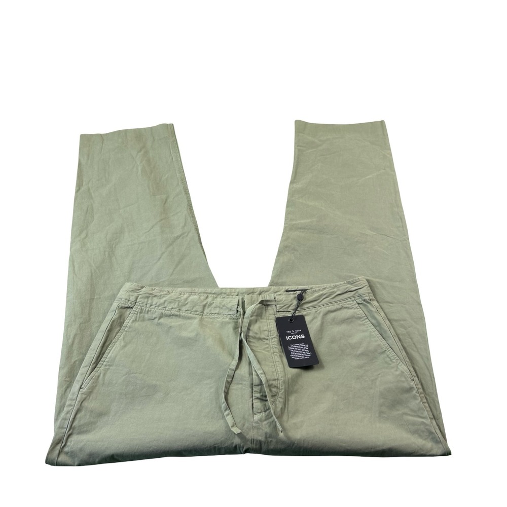 Rag & Bone Green Icon Cotton Drawstring Pant Size Large NWT 278$
